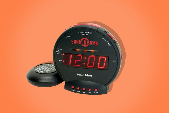 Sonic Alert Sonic Bomb Loud Dual Alarm Clock.